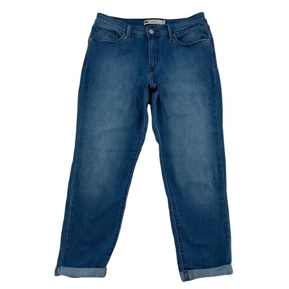 Levis Womens 10 W30 Mid Rise Skinny Jeans Medium Wash Blue Denim Western Comfy